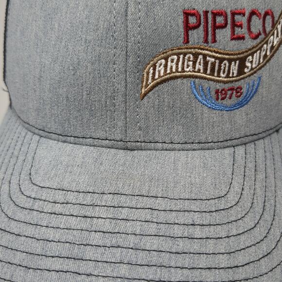 Pipeco Irrigation Supply 1978 Trucker Hat Gray OS Adjustable Mesh Richardson - Picture 5 of 11